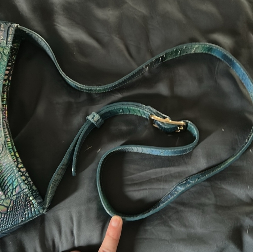 Brahmin Small Johanna Blue Topaz Melbourne Crossbody - Picture 5 of 7